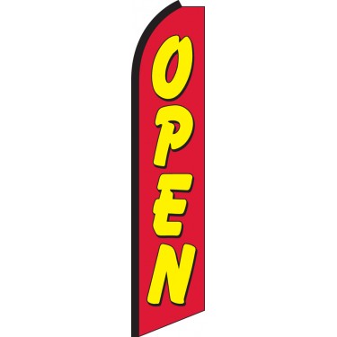 Open Red/Yellow Swooper Feather Flag
