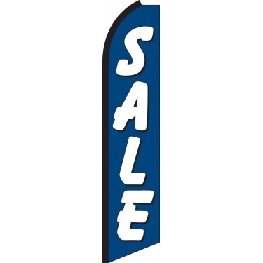 Sale (Blue & White) Swooper Feather Flag