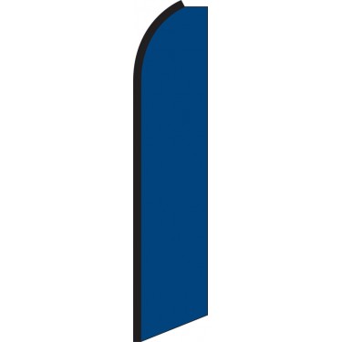 Solid Blue Swooper Feather Flag