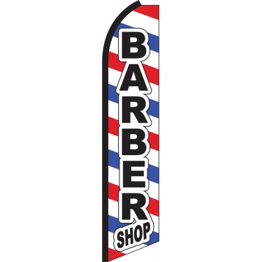 Barber Shop Swooper Feather Flag