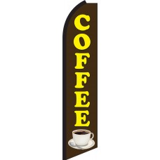 Coffee Swooper Feather Flag
