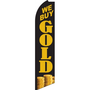 We Buy Gold Swooper Feather Flag