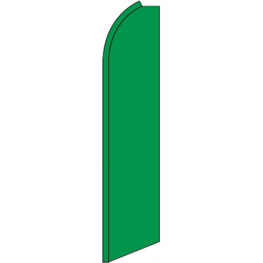 Solid Green Swooper Feather Flag