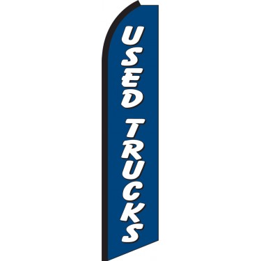 Used Trucks (Blue & White) Swooper Feather Flag