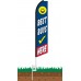 Best Buys Here Swooper Feather Flag