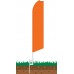 Solid Orange Swooper Feather Flag