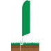 Solid Green Swooper Feather Flag