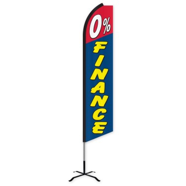 0% Finance Swooper Feather Flag