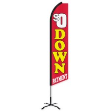$0 Down Payment Swooper Feather Flag