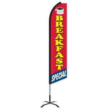 Breakfast Special Swooper Feather Flag