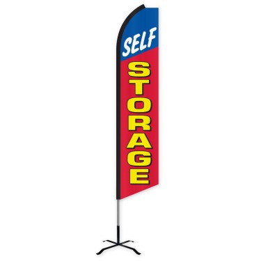 Self Storage Swooper Feather Flag