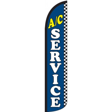 A/C Service Wind-Free Feather Flag
