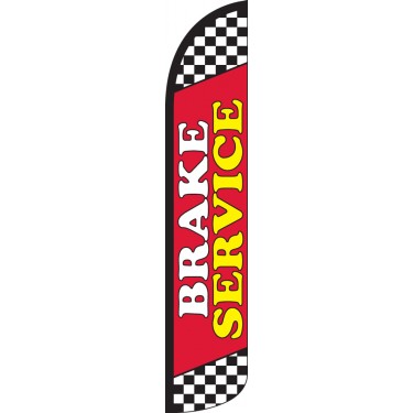 Brake Service Wind-Free Feather Flag