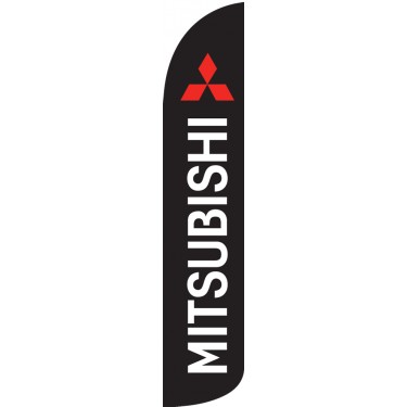 Mitsubishi Wind-Free Feather Flag