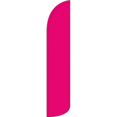 Solid Hot Pink Wind-Free Feather Flag