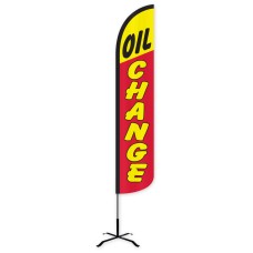 Oil Change Wind-Free Feather Flag