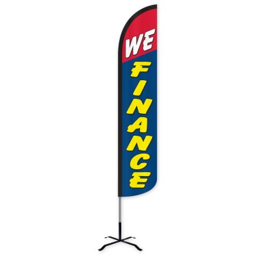 We Finance Wind-Free Feather Flag