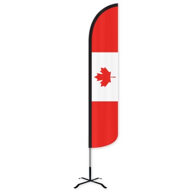 Canada Wind-Free Feather Flag