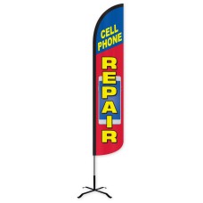 Cell Phone Repair Wind-Free Feather Flag