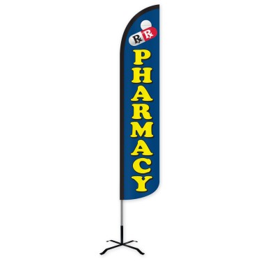 Pharmacy Wind-Free Feather Flag