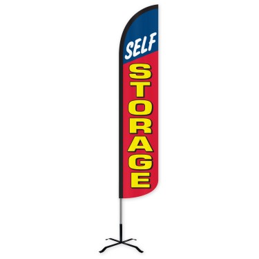 Self Storage Wind-Free Feather Flag
