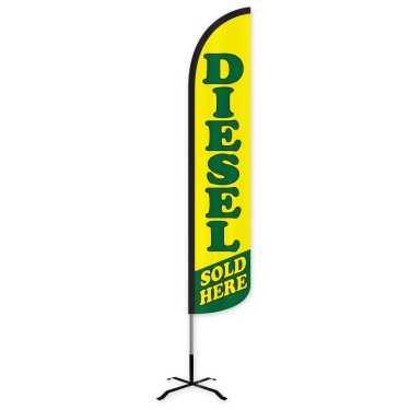 Diesel Sold Here Wind-Free Feather Flag