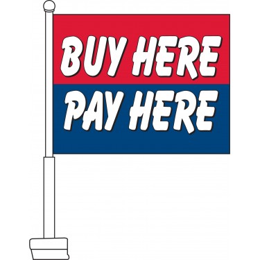 Buy Here Pay Here Car Flag
