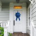 Big 22" Front Door Bow For House - Blue